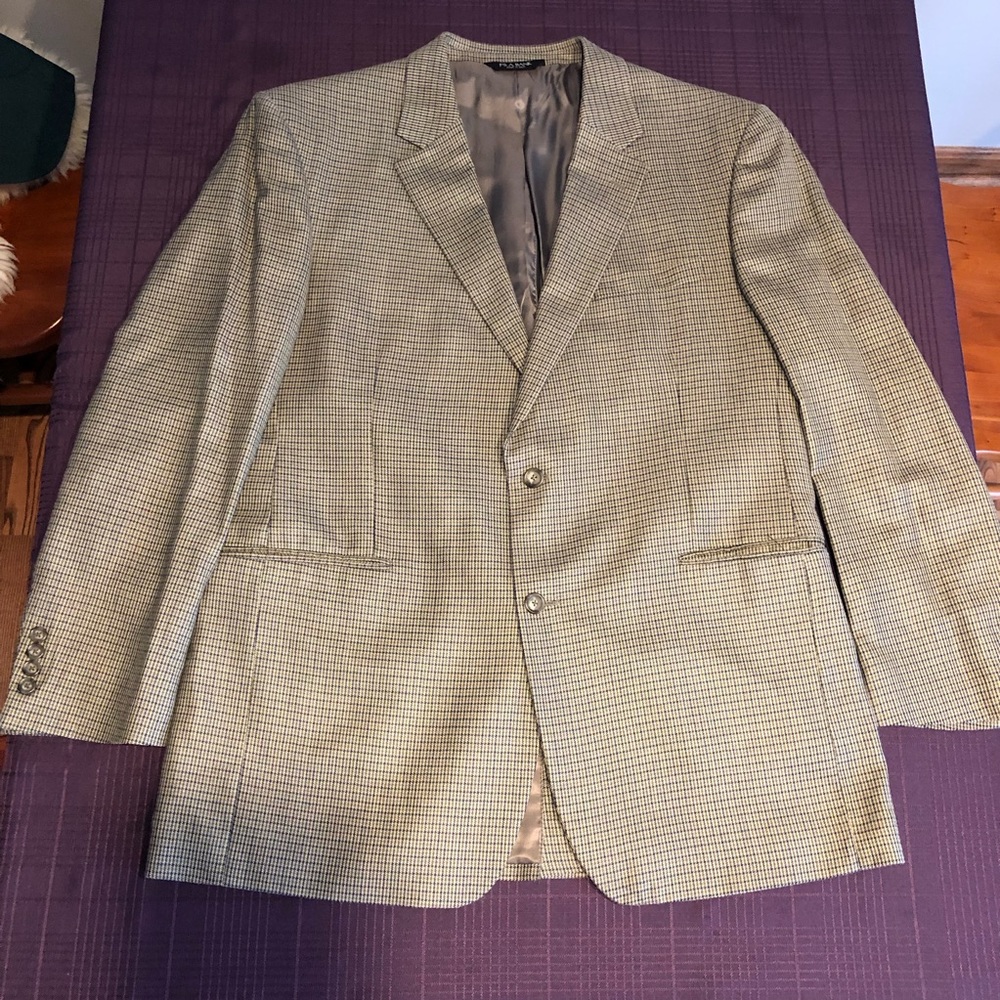 Jos. A Bank silk/wool checked jacket